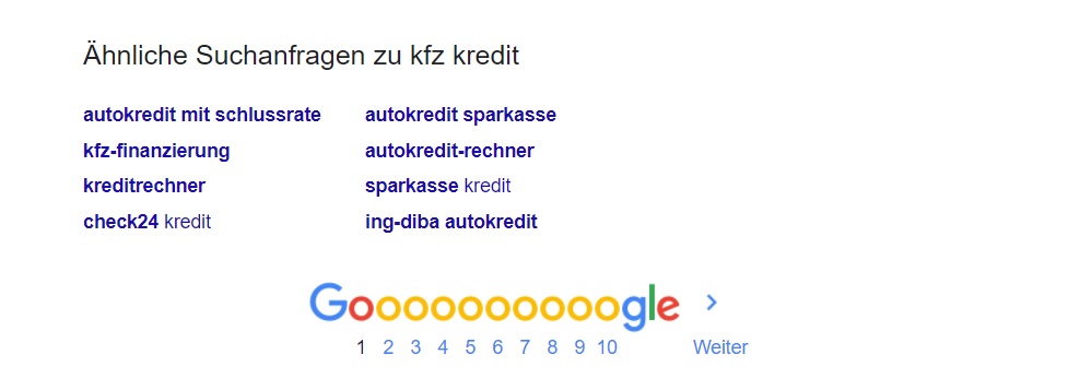 Keyword Recherche Tools - Keywords finden